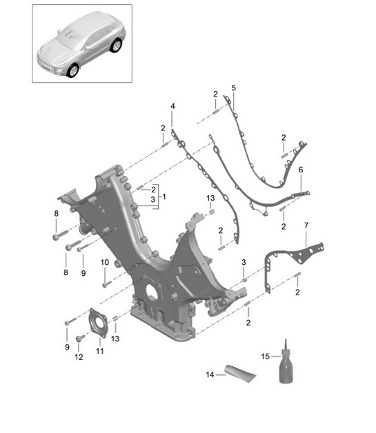 Diagram 101-060 Porsche 918 Spyder 2014-2015