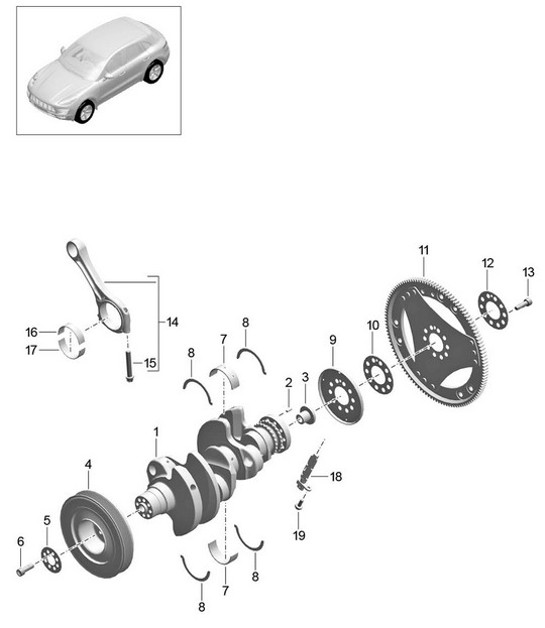 Diagram 102-010 Porsche 928S4 5.0L 1987-92 