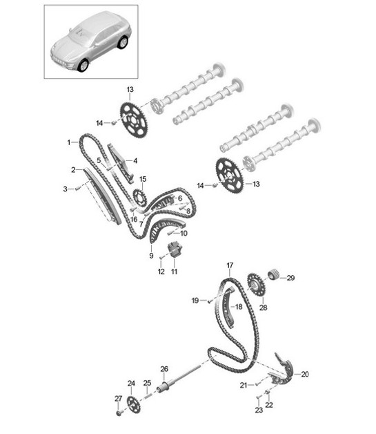 Diagram 103-080 Porsche 928GT 5.0L 1989-91 