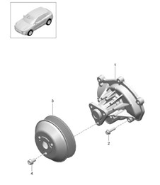Pompe à liquide de refroidissement (Modèle : CDUD,CTBA, CTBB,CTBC) 95B.1 Macan 3.0L Diesel 2014-18 Pompe à liquide de refroidissement (Modèle : CDUD,CTBA, CTBB,CTBC) 95B.1 Macan 3.0L Diesel 2014-18
