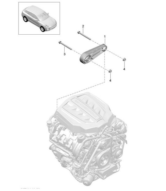 Diagram 109-000 Porsche Macan Turbo 2.9L V6 440Bhp 