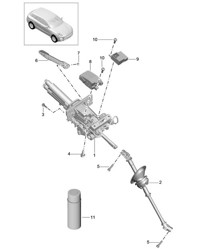 Lenksäule / Lenkzwischenwelle 95B.1 Macan 2014-18