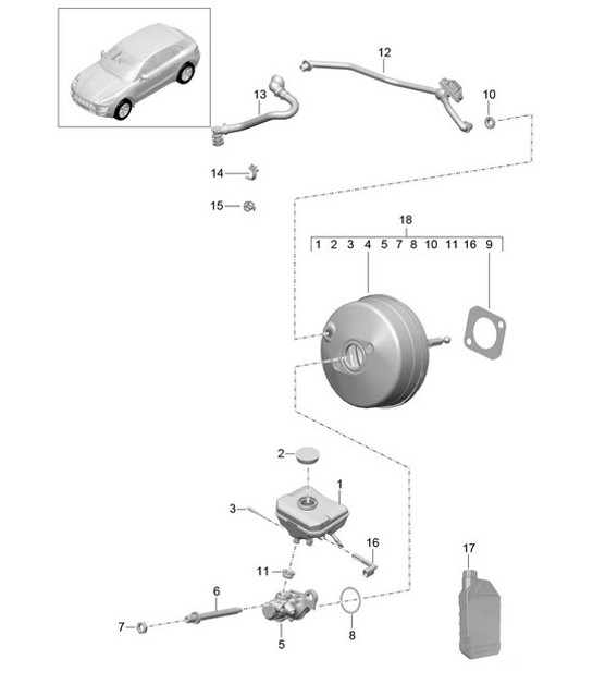 Diagram 604-000 Porsche Cayenne Turbo S E-Hybrid V8 4.0L 550 PS 