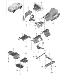 Bekleding/warmte-isolatie/onderzijde 95B.1 Macan 2014-18