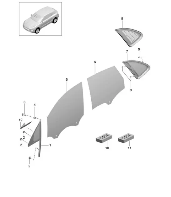 Diagram 805-006 Porsche Cayenne E-Híbrido V6 3.0L V6 340 CV 