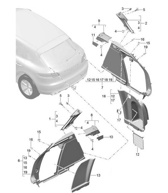 Diagram 807-045 Porsche Macan GTS Essence 2.9L V6 440 ch 