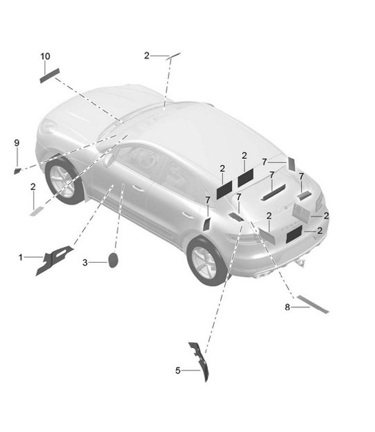 Diagram 807-084 Porsche Taycan (9J1) MK1 2020-2024 