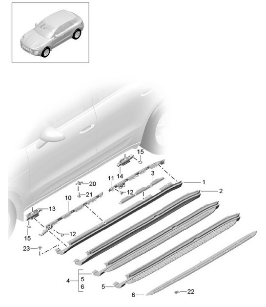 Diagram 810-010 Porsche 964 (911) (1989-1994) Carrozzeria