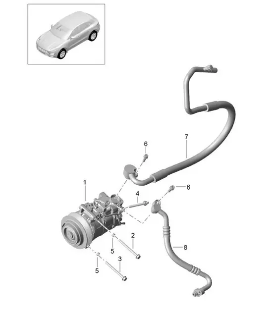 Diagram 813-055 Porsche 928S2 4.7L 1984-86 