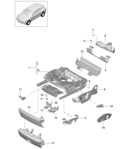 Diagram 817-006 Porsche Macan (95B) MK1 (2014-2018) Body