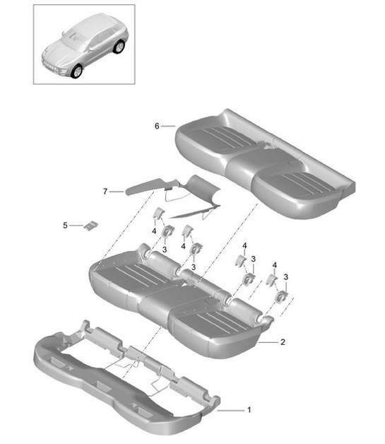 Diagram 817-040 Porsche 991 Cabriolet 2 3.0L (370 ch) Carrosserie