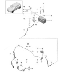 Batterie / Kabelsatz 95B.1 Macan 2014-18