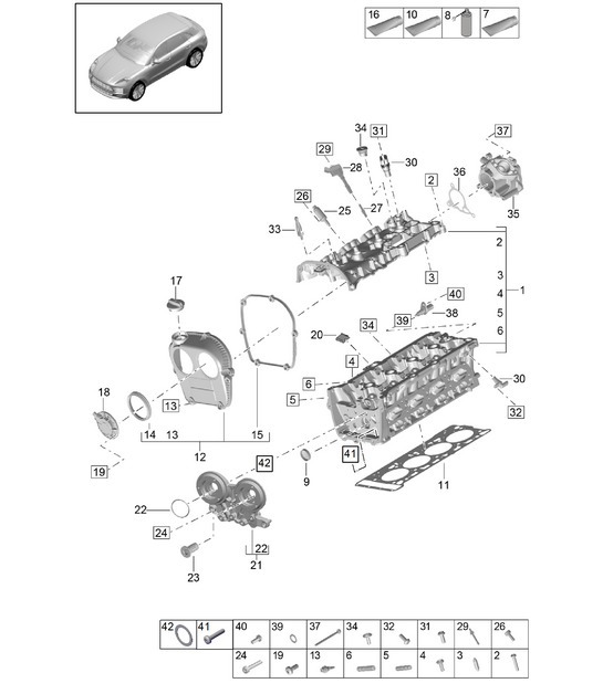 Diagram 103-020 Porsche 944 (1982-1991) 