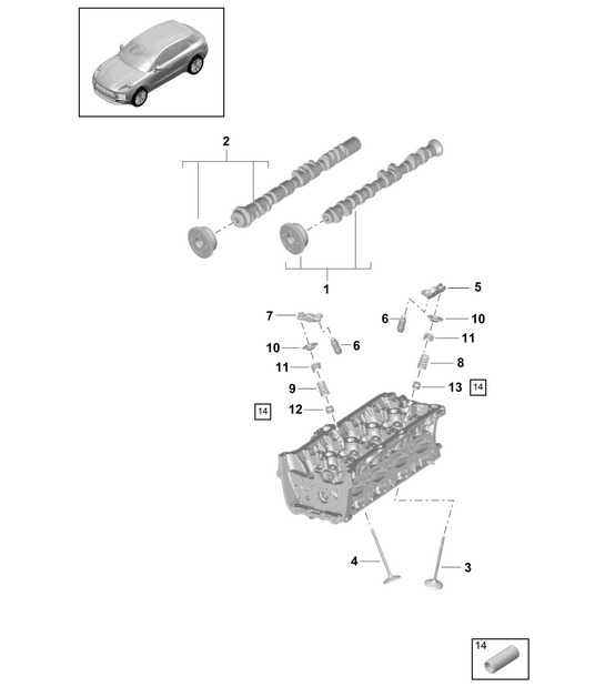 Diagram 103-110 Porsche Macan (95B) MK2 2019-2021 Engine