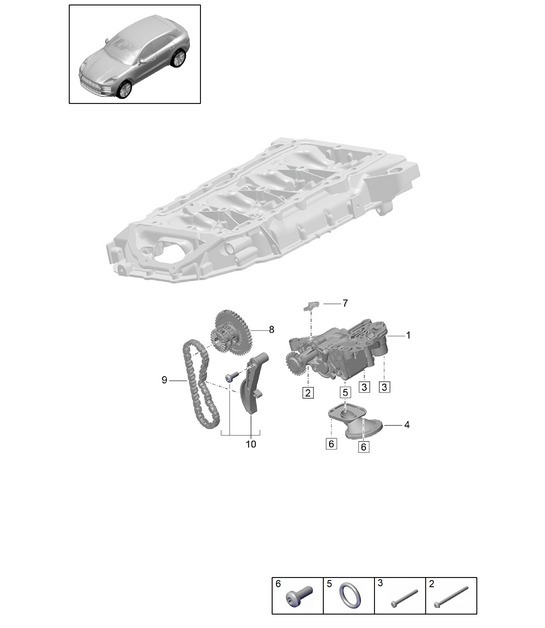 Diagram 104-020 Porsche Macan (95B) MK2 2019-2021 Engine