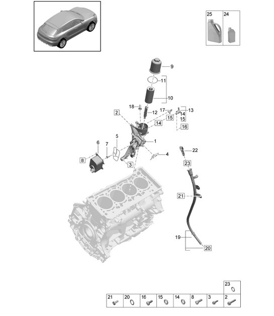 Diagram 104-110 Porsche 911 1965-1968 2.0L / 912 SWB (F) Motore