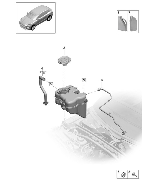 Diagram 105-100 Porsche Macan (95B) MK2 2019-2021 Engine