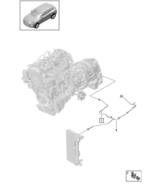 Diagram 105-165 Porsche Cayman 718C (982C) 2017>> Engine
