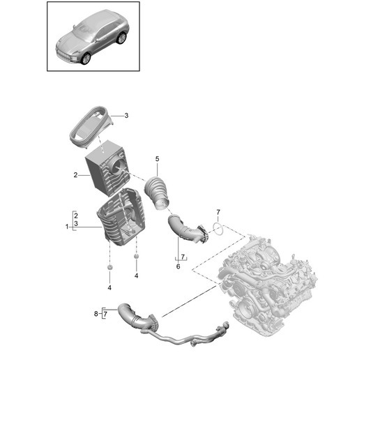Diagram 106-010 Porsche 356 (1950-1965) Engine