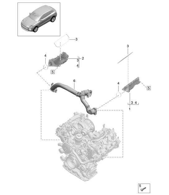 Diagram 107-110 Porsche 991 (911) MK1 2012-2016 Engine