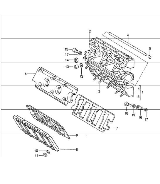 Diagram 103-08 Porsche Cayman 987C/981C (2005-2016) Engine