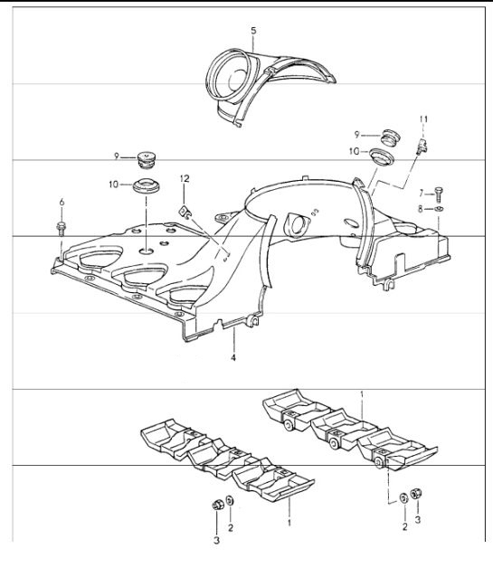 Diagram 105-05 Porsche Boxster GTS 718 4.0L PDK (400 Bhp) Engine