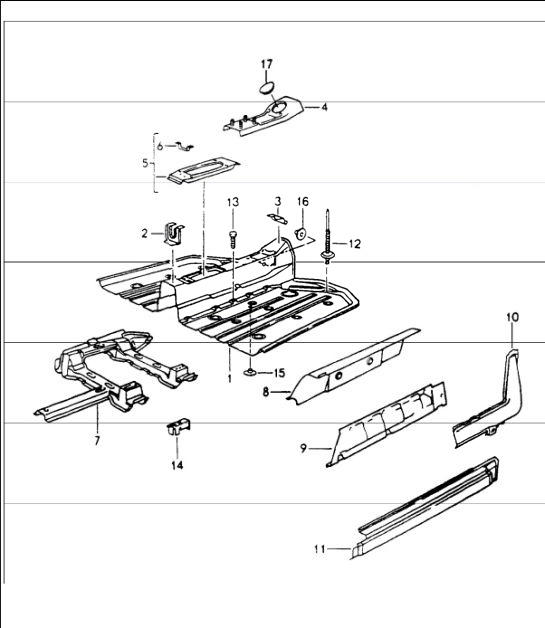Diagram 801-10 Porsche Taycan Turbo Sport Saloon 