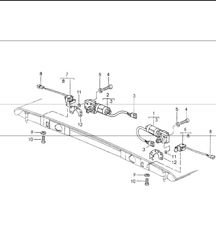 convertible top catch 964 CABRIO 1989-94