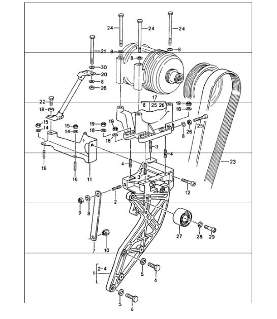 Diagram 813-22 Porsche 996 (911) (1997-2005) Body