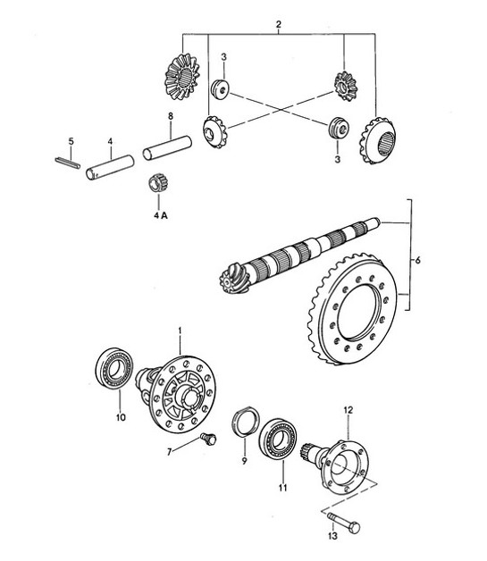 Diagram 305-000 Porsche Cayenne S 4.5L V8 2003>> Transmission