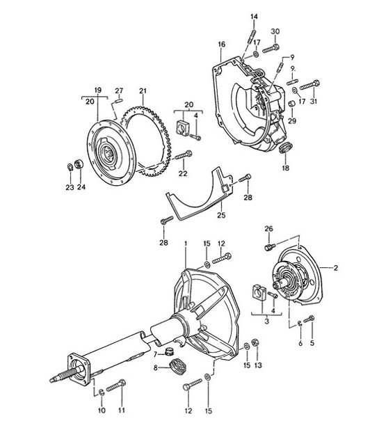 Diagram 310-000 Porsche Cayman GT4 718 4.0L / GT4 RS 718 4.0L 