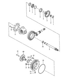 Tiptronic / 差速器 / 外壳 (型号：A44.00) 968 1992-95