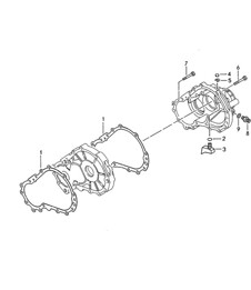 Boîtier de transmission Tiptronic (Modèle : A44.00) 968 1992-95 Boîtier de transmission Tiptronic (Modèle : A44.00) 968 1992-95