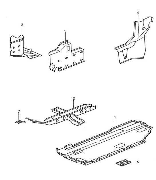 Diagram 801-007 Porsche Cayenne 9PA (955) 2003-2006 Body