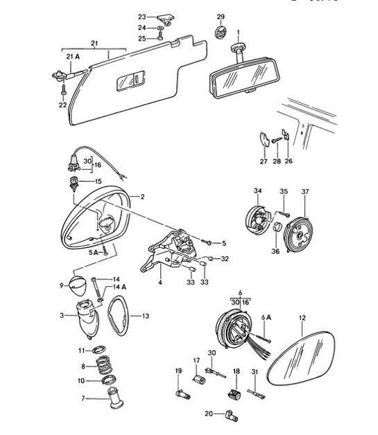 Diagram 809-005 Porsche Cayenne E-Hybrid V6 3.0L V6 340 pk 