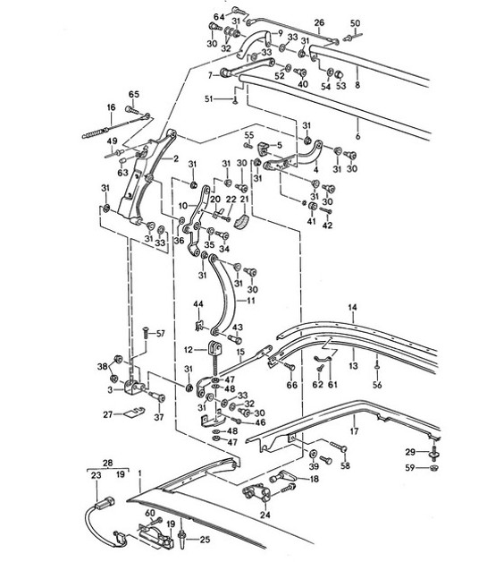 Diagram 811-020 Porsche Panamera Turbo V8 4.8L Body