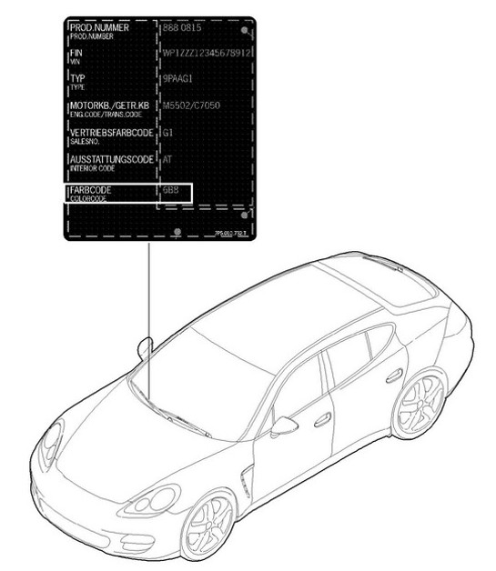 Diagram 004-000 Porsche 997 TURBO 2007>> Accessories & others 
