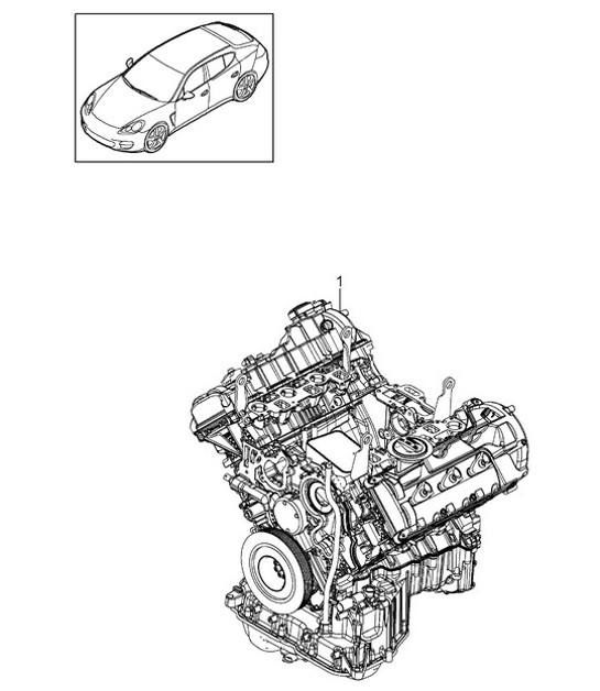 Diagram 101-027 Porsche Cayman GTS 718 4.0L PDK (400 Bhp) Engine