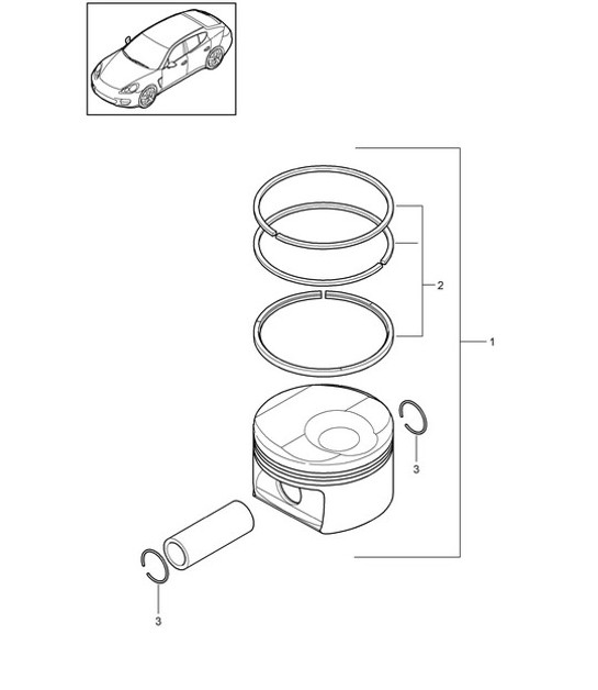 Diagram 102-041 Porsche Cayenne Turbo / Turbo S 4.8L 2007>> Engine