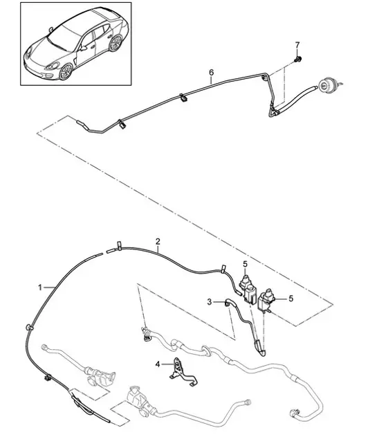 Diagram 107-061 Porsche Cayenne Turbo S V8 4.8L Gasolina 550 CV Motor