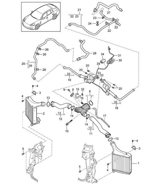 Diagram 107-062 Porsche Cayman S 718 2.5L Manual (350Bhp) Engine