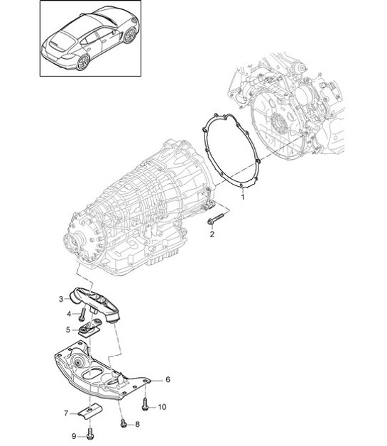Diagram 306-000 Porsche Cayenne GTS V8 4.0L Petrol 460Hp 