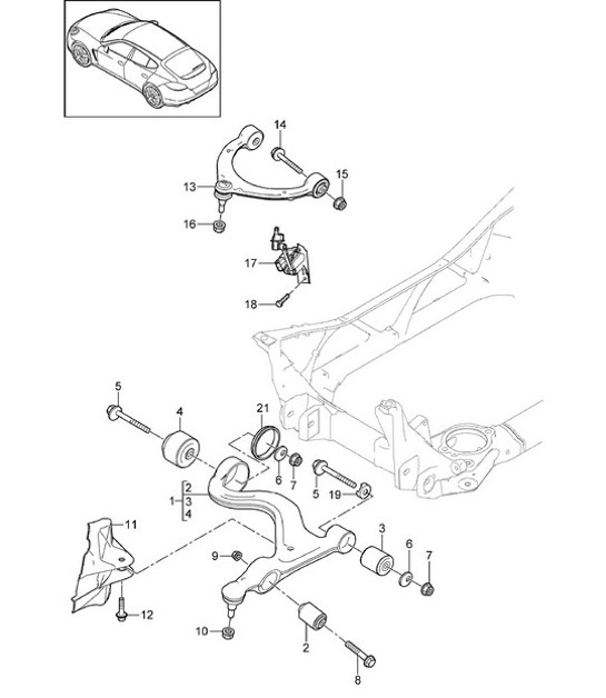 Diagram 401-005 Porsche Cayenne S V6 2.9L Petrol 440Hp 