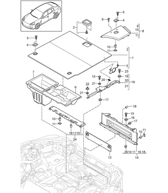 Diagram 807-040 Porsche Macan GTS Gasolina 3.0L V6 360 CV Carrocería
