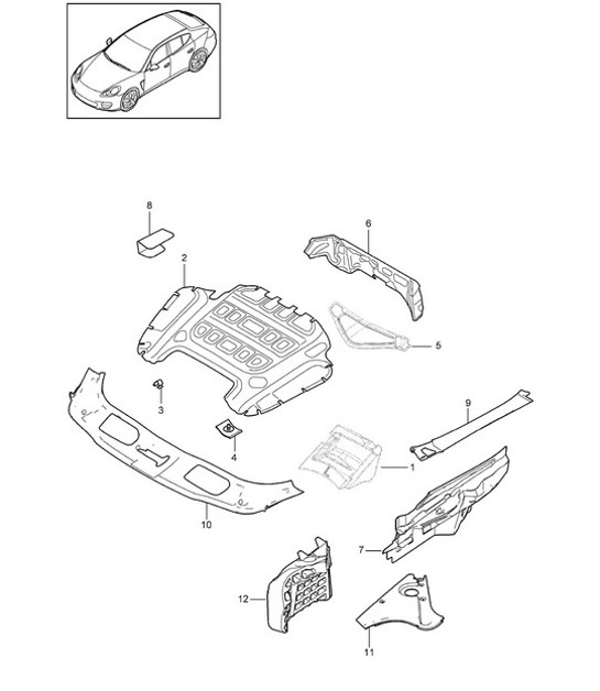 Diagram 807-070 Porsche 996 C2 3.4L 1997-08/01 Body