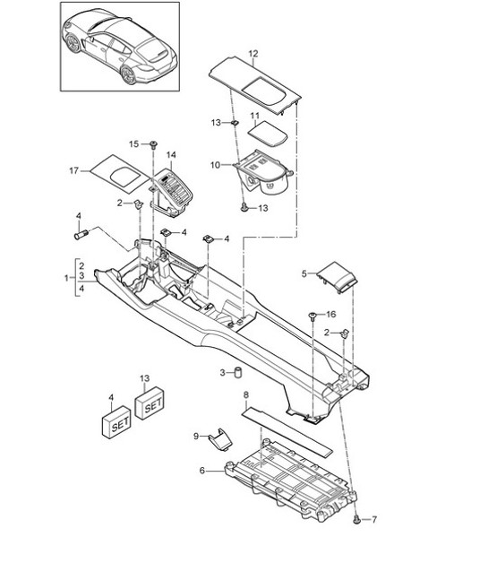 Diagram 809-030 Porsche Cayenne 3.2L V6 2003>> Body