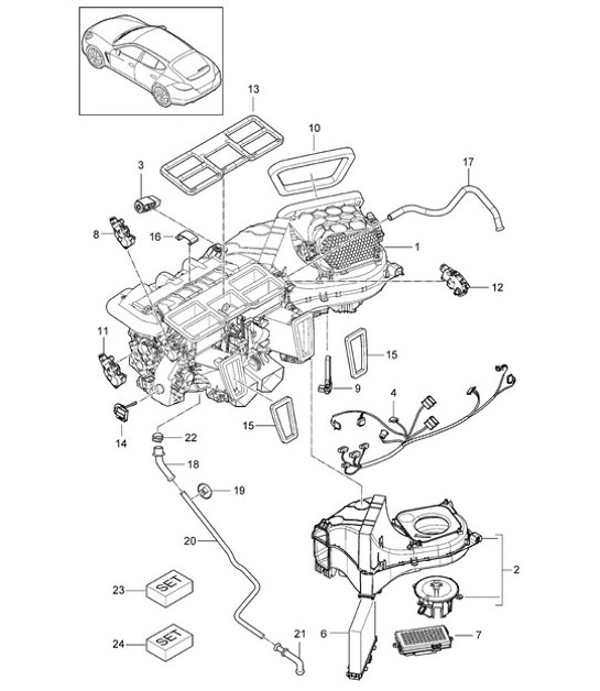 Diagram 813-010 Porsche Cayman S 3.4L 987C 2005-08 Body