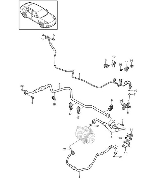 Diagram 813-027 Porsche Cayenne Turbo V8 4.8L Petrol 500HP Body
