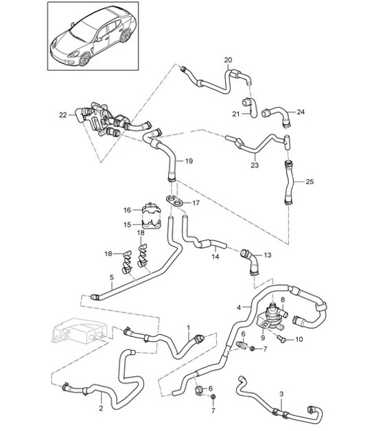 Diagram 813-040 Porsche 996 (911) (1997-2005) Body