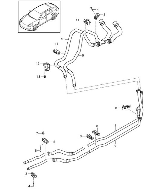 Diagram 813-050 Porsche Cayenne Turbo 4.5L 2003>> Body
